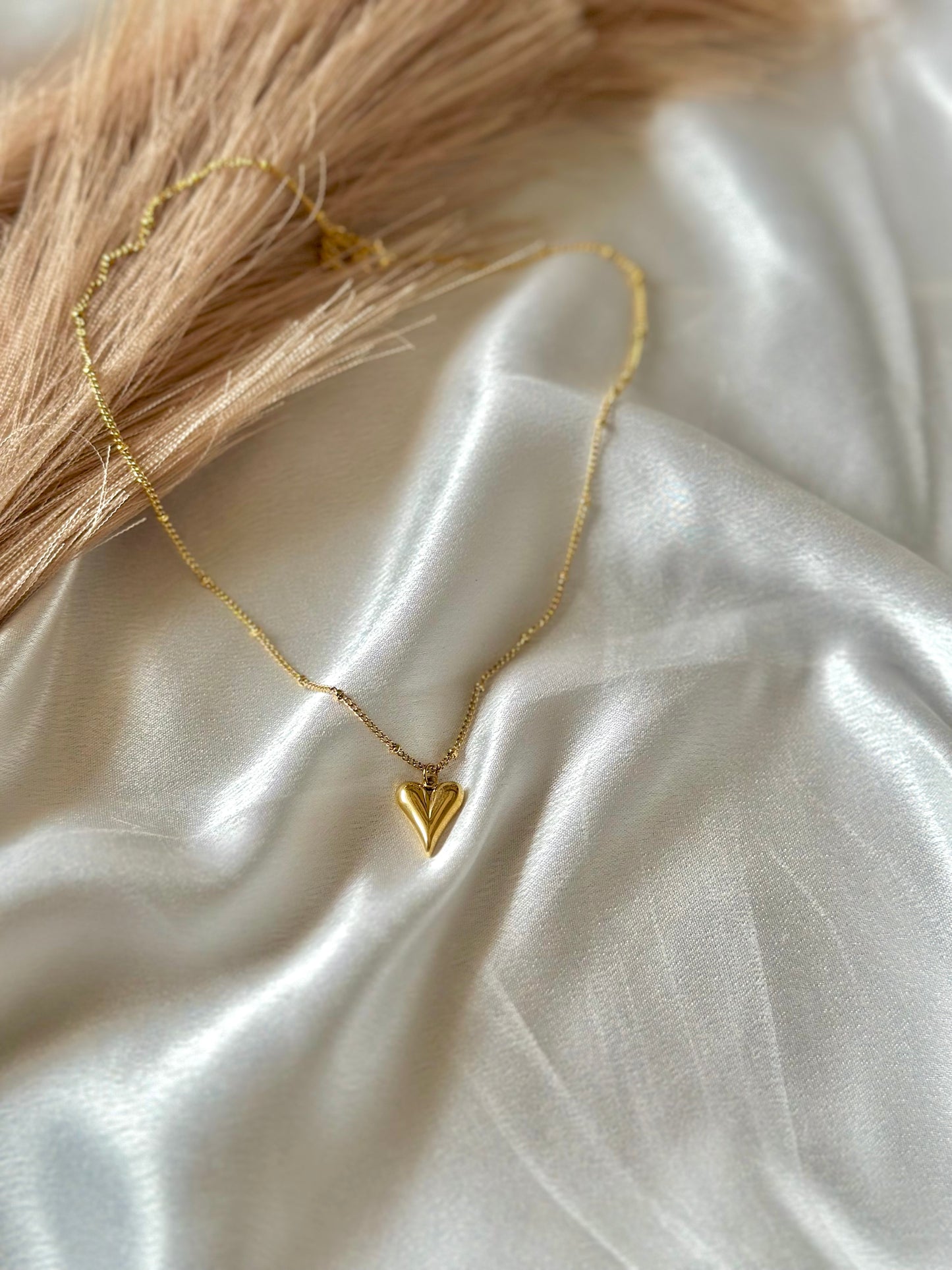 Gold Dipped Heart Necklace